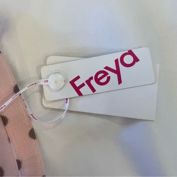 NEW NWT Freya Patsy Polka Dot Underwire Lined Half Cup Bra Ballet Pink Size 30D - Picture 7 of 14
